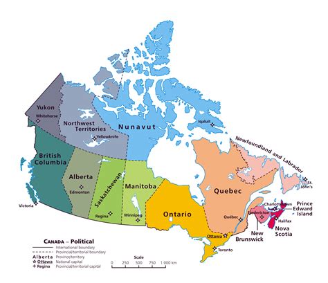 Detailed administrative map of Canada. Canada detailed administrative ...