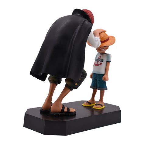 Buy Anime One Piece Figures Shanks and Luffy Childhood Classic Scene ...
