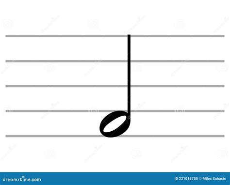 Half Note Symbol Beginning Music Symbols