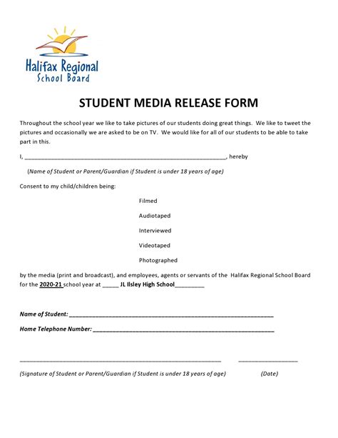 Image result for Media Release Form Template
