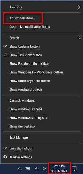 Adjust Date and Time 的图像结果