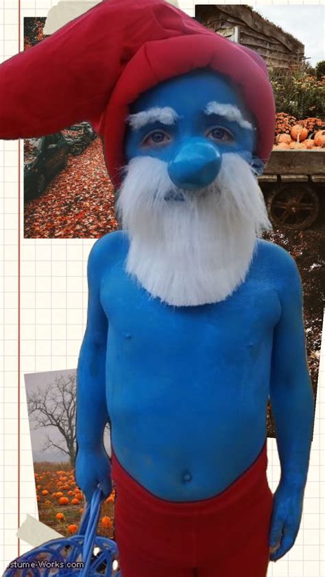 #myfirstshuffle | Smurf costume, Diy halloween costumes easy, Papa smurf