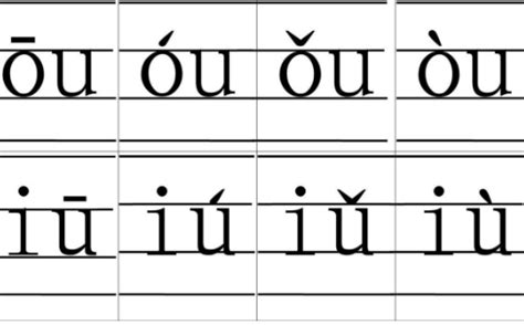写g、k、h和a、e、u相拼的4个声调