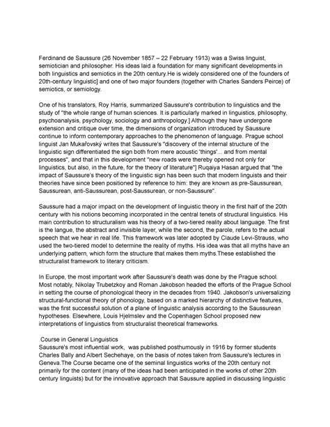 Untitled document-20 - Notes - Ferdinand de Saussure (26 November 1857 ...