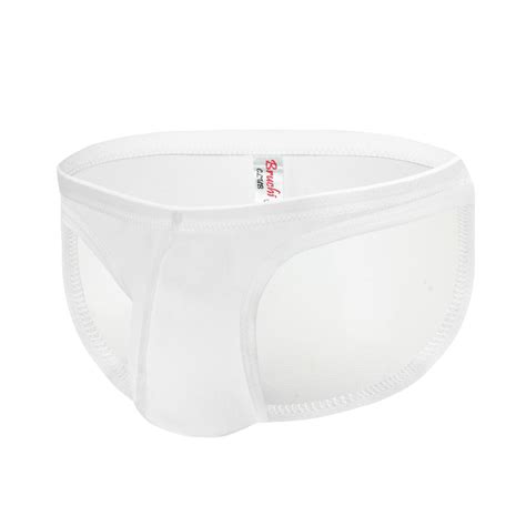 Buy Transparent Men’s Brief White online in India – Bruchiclub