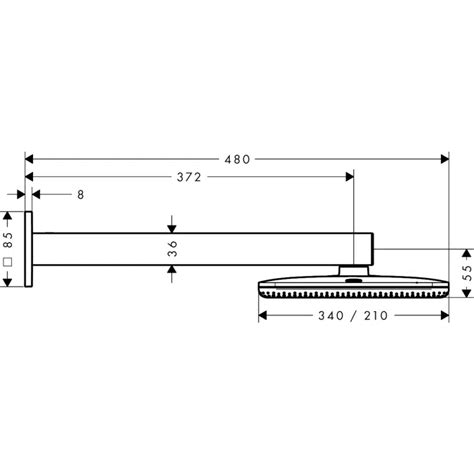 BIM objects - Free download! Raindance Alive Q Overhead shower 210/340 ...