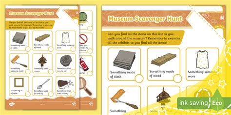 Museum Scavenger Hunt (teacher made) - Twinkl