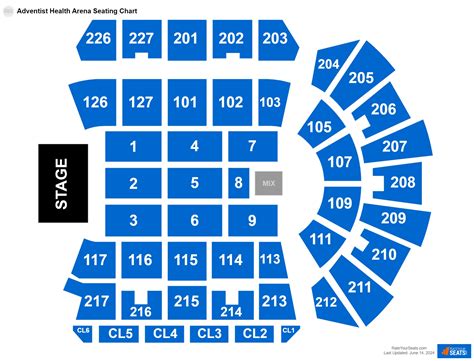 Adventist Health Arena Seating Chart - RateYourSeats.com
