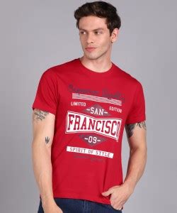 Urbano Fashion Typography Men Round Neck Red T-Shirt - Buy Urbano ...