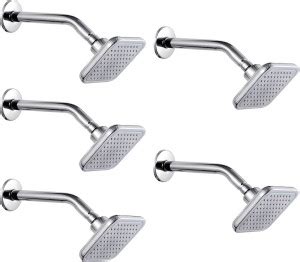 Zesta CRWN-Pack Of 5 Shower Head with 9 Inch Arm Rain Flow shower For ...
