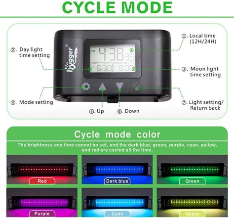 hygger Aquarium Programmable LED Light for 48~55in India | Ubuy