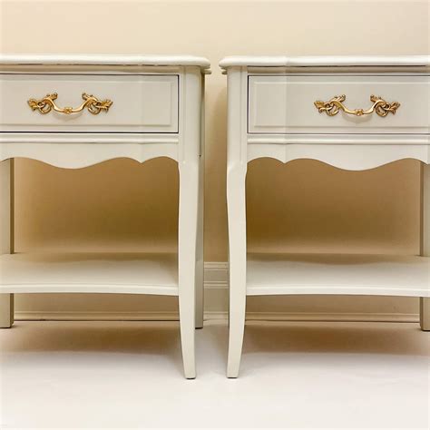 Set of Off-White French Provincial Nightstands — After 5 Furnished