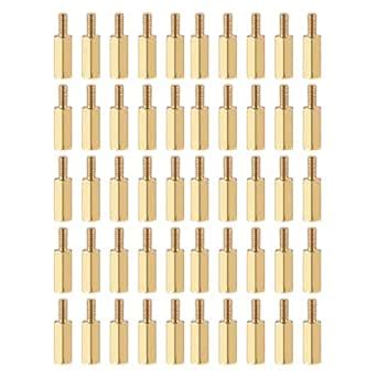 YOKIVE 100 Pcs M2.5 Standoff Screws, Brass Hex PCB Standoffs, Keep ...