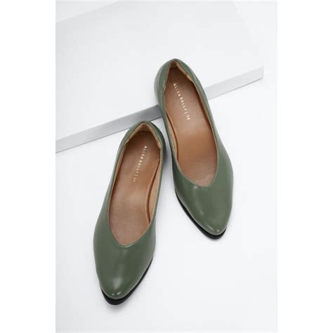 Buy Allen Solly Women Olive Casual Ballerina Online