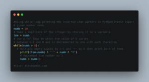Image result for Inverted Triangle Pattern in Python