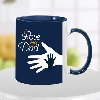 Send Blue Hand in Hand Dad Mug Online in India at Indiagift.in