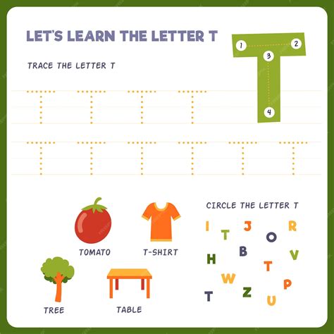 Free Letter T Worksheets For Preschool & Kindergarten | Kids ...