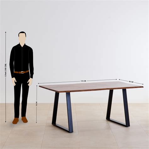 Buy Raga Sheesham Wood 6-Seater Dining Table - Brown and Black from ...