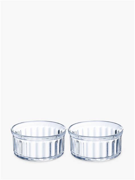 Pyrex Glass Ramekin, Pack of 2, 10cm, Clear