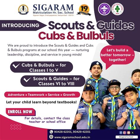 Scouts and Guides: Building Character, Leadership & Adventure | Sigaram ...