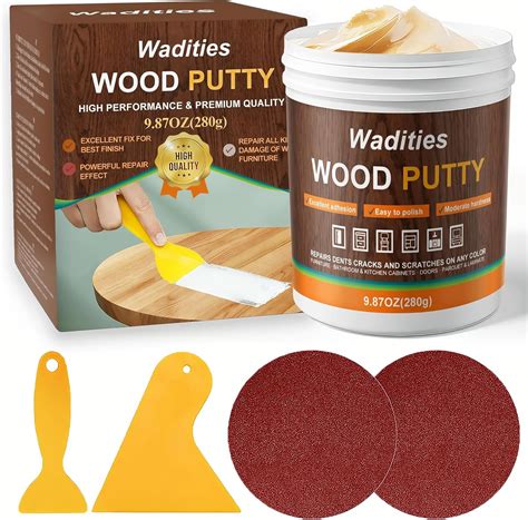 Wadities Natual Wood Filler, Natual Wood Putty, Paintable Stainable ...