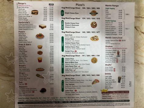 Menu at Hungry Point, Una