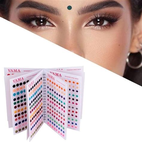 VAMA Simple Plain Round Maroon Red Tilak Forehead Sticker kumkum spiral ...