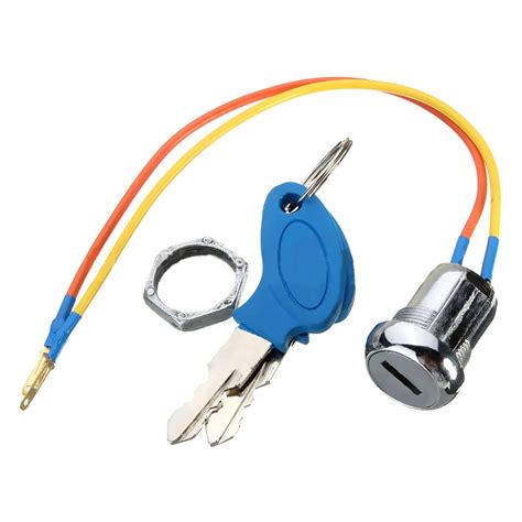 2 Wires Ignition Switch Key Starter Switch with 2 Keys On-Off for ...