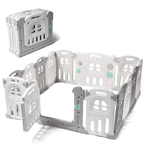 Buy Play22 Foldable Baby Playpen 14 Panel - Kids Safety Activity Play ...