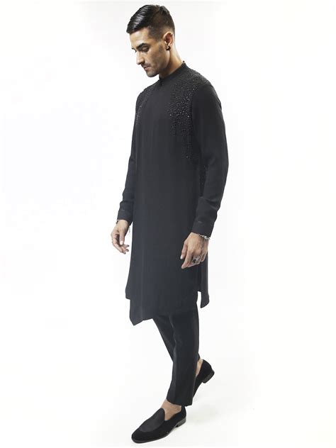 Erebus Asymmetrical Kurta Set – Rohit Gandhi & Rahul Khanna