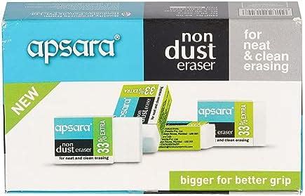 Doms Non-Toxic Dust Free Extra Long Eraser Box Pack | For Clean & Clear ...