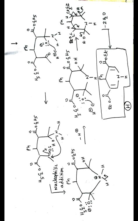 (b) identifly h and i in the reactions below hno nh3 +phcho heat ...