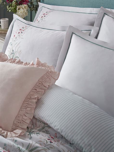 Buy Laura Ashley Soft Natural Mosedale Posy 100% Cotton Duvet Cover and Pillowcase Set from the ...