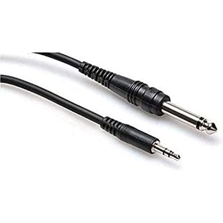 KEBILSHOP 6.35 mm Mono male to 3.5 mm Stereo Male Cable For Guitar ...