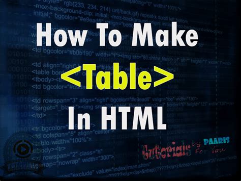In HTML Table Making 的图像结果
