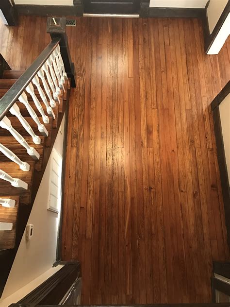 Refinishing original heart pine wood floors in our historic house ...