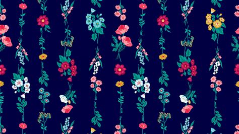 Download wallpaper 2560x1440 flowers, pattern, bouquets, colorful ...