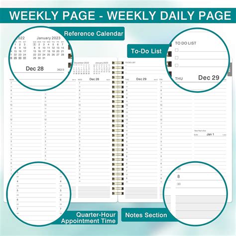 Buy 2023 Appointment Book - 2023 Daily Hourly Planner, 8 x 10, January ...