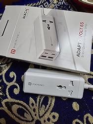 Portronics Adapto Volt 65 65W High Speed 5-in-1 Power Strip with 2 Type ...