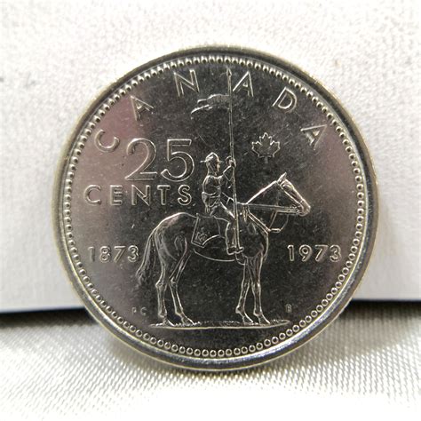 1973 Canada 25 Cents Coin, Hobbies & Toys, Collectibles & Memorabilia ...
