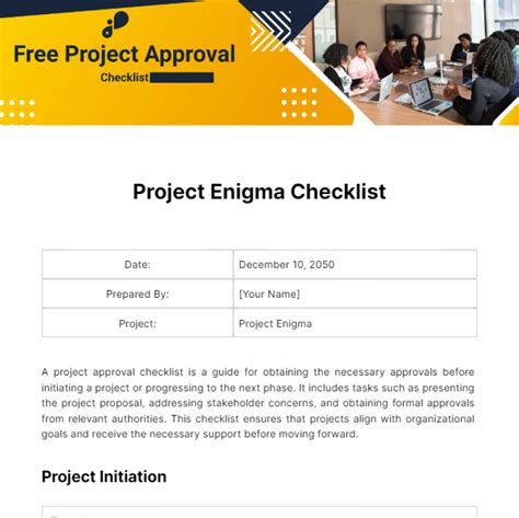 Project Authorization Checklist 的图像结果