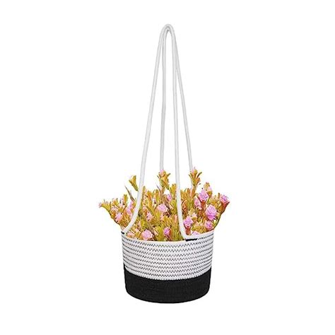 WYLYE?- Modern Home ! Hanging Planters Jute Rope Basket, Plant Holder ...