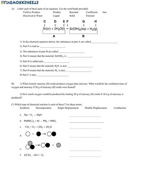 Image result for Reactions Practice Problems