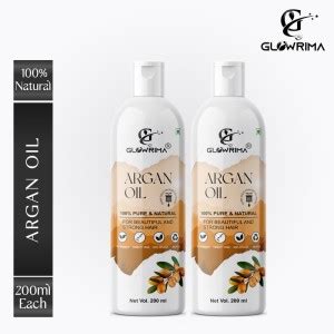 Glowrima 100% Pure & Natural Non-Sticky Argan Oil 200ML (Pack Of 2 ...