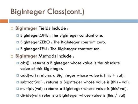 BigInteger Operations in Java 的图像结果