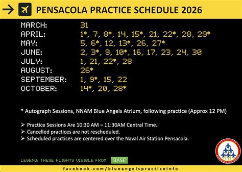 Practice Information – Blue Angels Practice Info