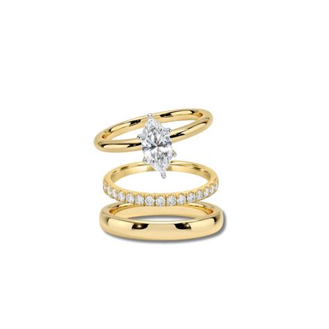 The Essential Marquise Ring Stack (3 Rings) – KYZAINDIA