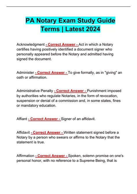 Image result for Notary Study Guide