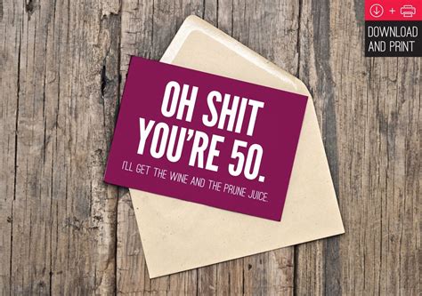 50th birthday card printable birthday card funny cat - best 22 funny ...