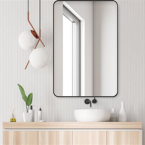 Amazon.com: 24x36 Inch Bathroom Mirror with Thick Frame,Bathroom Mirror ...